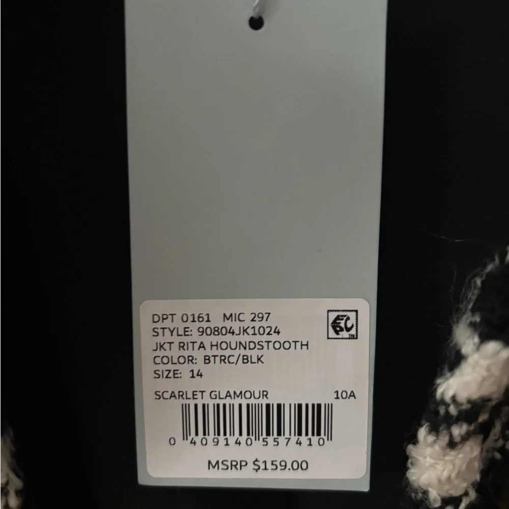 NWT Antonio Melani Houndstooth Blazer - Picture 6 of 6